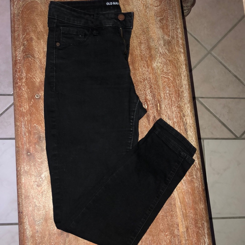 Old Navy Rockstar worn in jeans